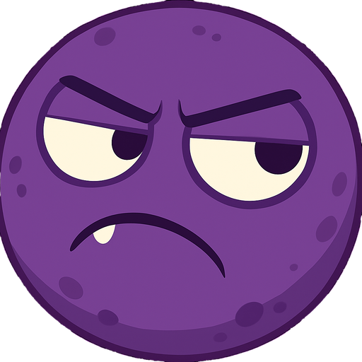 make it purple and suspicious