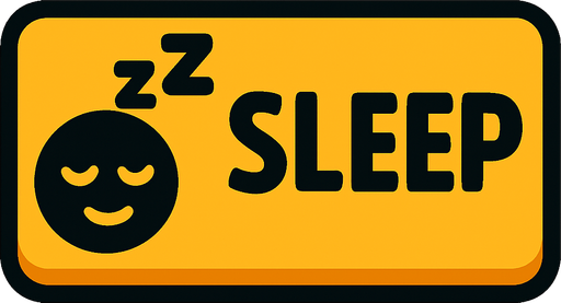 sleepButton.
In-Game asset.  2d.  High contrast.  No shadows