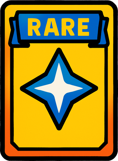 rare card.
In-Game asset.  2d.  High contrast.  No shadows