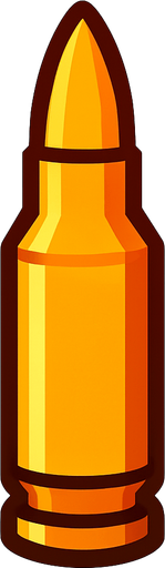 mermi.
In-Game asset.  2d.  High contrast.  No shadows