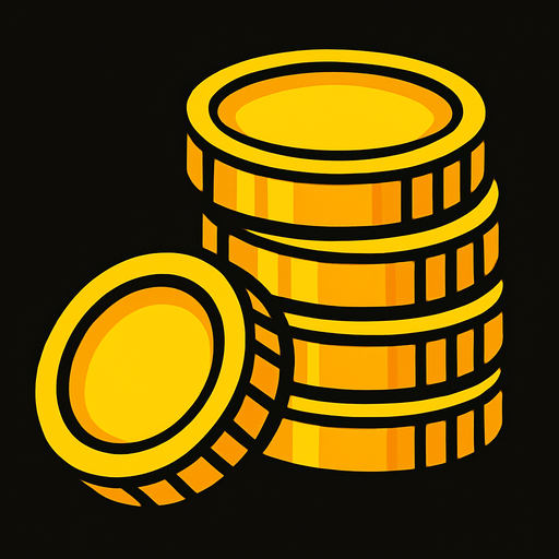 Gold..
In-Game asset.  2d.  High contrast.  No shadows
