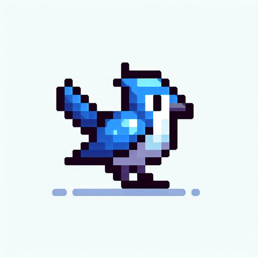 a pixel flappy bird.
Single Game Texture. In-Game asset. 2d. Blank background. High contrast. No shadows.