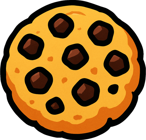 cookie.
In-Game asset.  2d.  High contrast.  No shadows