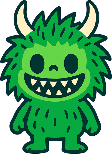 Labubu green.
In-Game asset.  2d.  High contrast.  No shadows