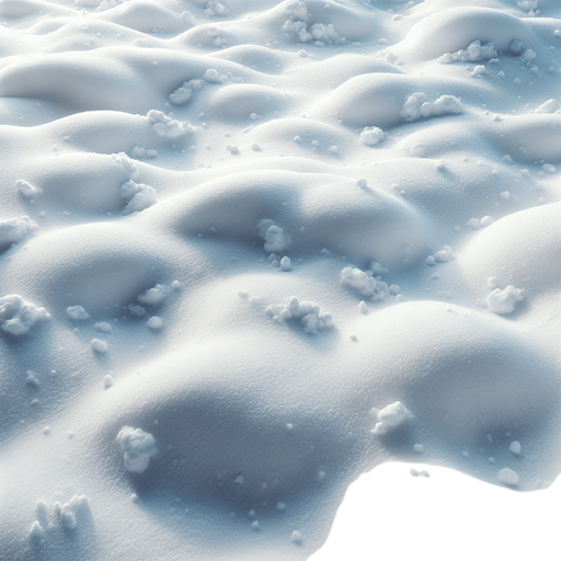 realistic Snowy ground, top view