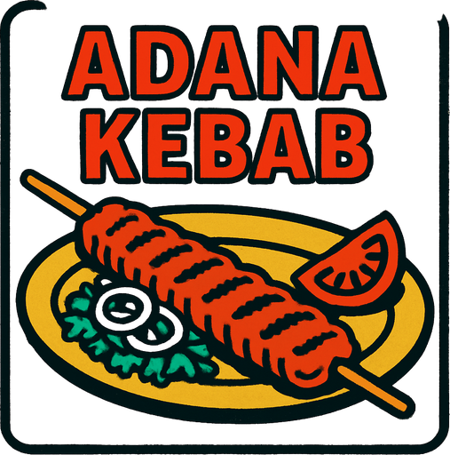 Fener adlı mavi tikli bir twitter sayfasının adana kebab paylaştığı bir görsel oluştur . retro temada olsun !.
In-Game asset.  2d.  High contrast.  No shadows