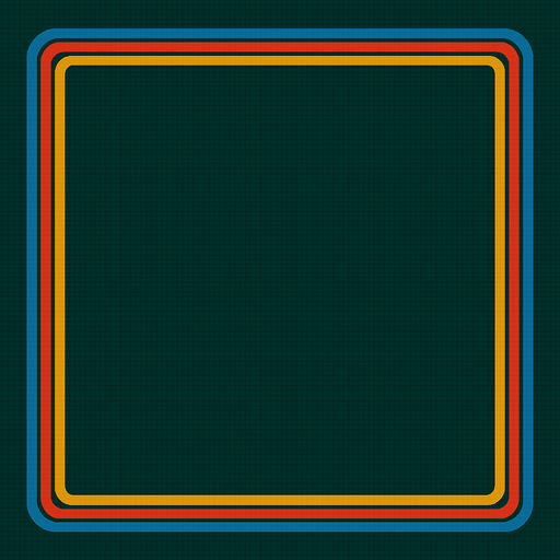 Borra todo lo del sentro y crea un marco multicolor retro