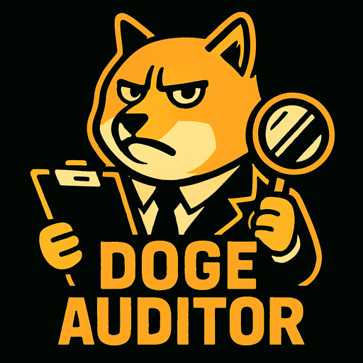 DOGE Enemy Auditor.
In-Game asset.  2d.  High contrast.  No shadows