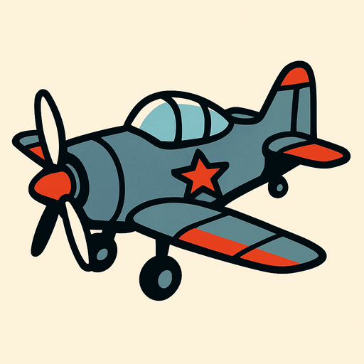 Plane.
In-Game asset.  2d.  High contrast.  No shadows