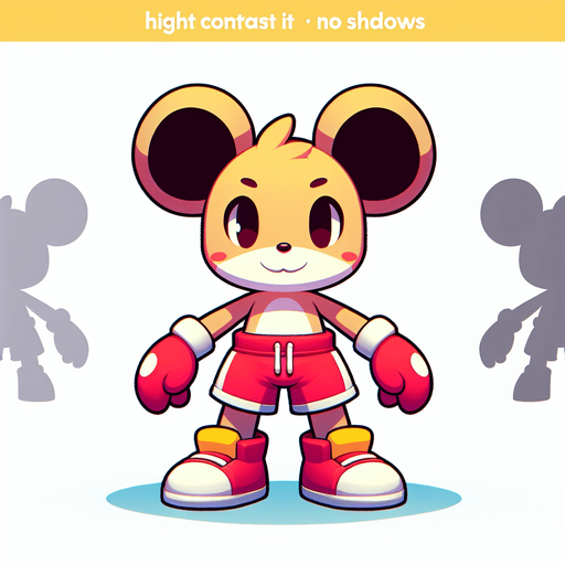 topolino.
Single Game Texture. In-Game asset. 2d. Blank background. High contrast. No shadows.