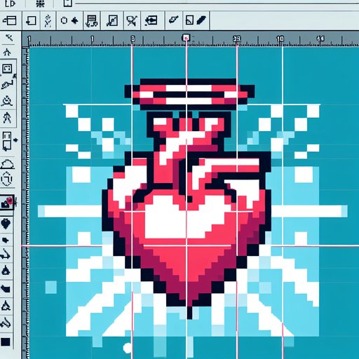 pixel art of a pulsating white heart with a halo. 
Single Game Texture. In-Game asset. 2d. Blank background. High contrast. No shadows.