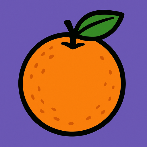 Orange.
In-Game asset.  2d.  High contrast.  No shadows