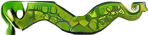 Some tree leafs and snakes.