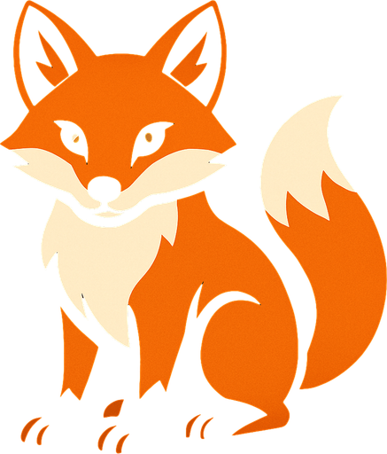 Fox.
In-Game asset.  2d.  High contrast.  No shadows