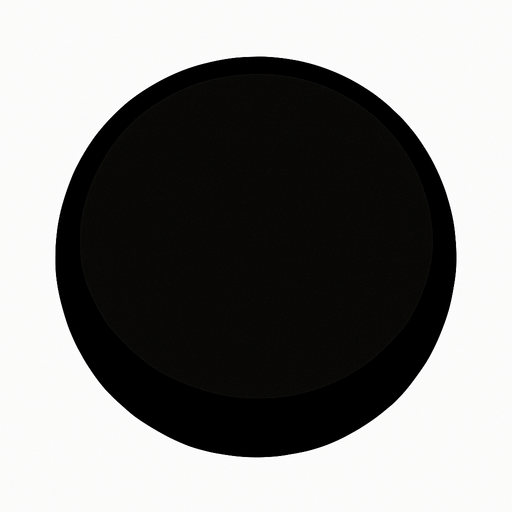 bola penuh hitam.
In-Game asset.  2d.  High contrast.  No shadows