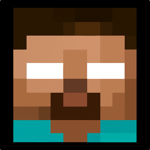 herobrine_head.
In-Game asset.  2d.  High contrast.  No shadows