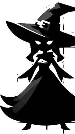 Witch
Single Game Texture. In-Game asset. 2d. Blank background. High contrast. No shadows.