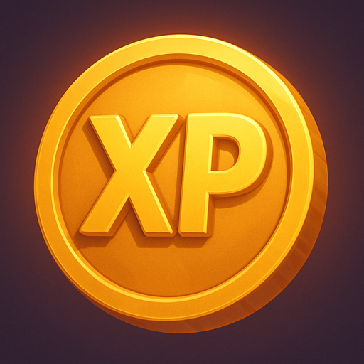 XP point only round, no writing on and around it