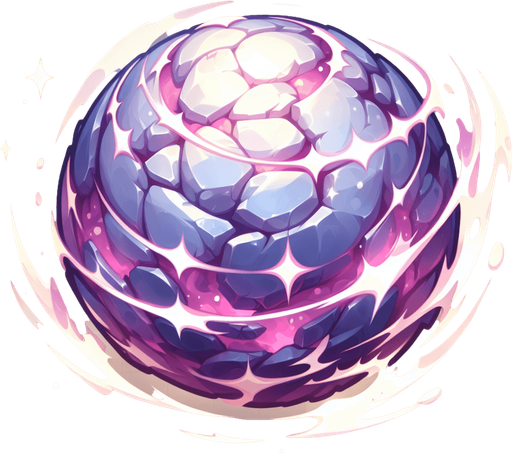 sehirli bir top pileart saldirmak icin top seklinde.
Single Game Texture.  In-Game asset.  2d.  Blank background.  High contrast.  No shadows