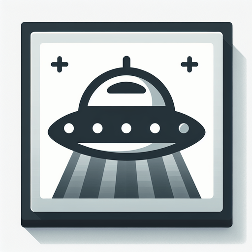 An Ufo.
Single Game Texture. In-Game asset. 2d. Blank background. High contrast. No shadows.