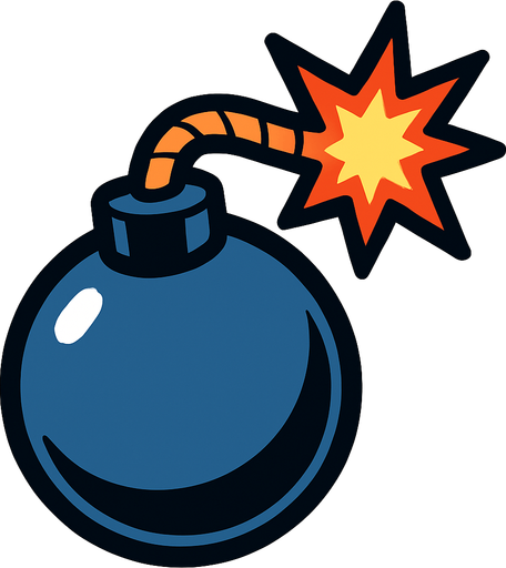 Bomb.
In-Game asset.  2d.  High contrast.  No shadows