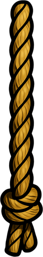upright long rope.
In-Game asset.  2d.  High contrast.  No shadows