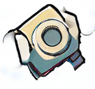 Rotate arms slightly like they are moving