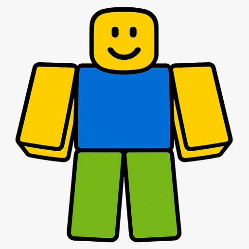 roblox player.
In-Game asset.  2d.  High contrast.  No shadows