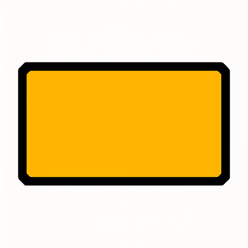 Rectangle.
In-Game asset.  2d.  High contrast.  No shadows