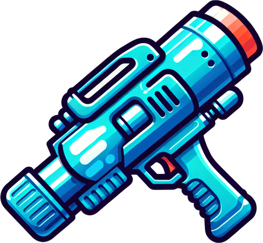 watergun
Single Game Texture. In-Game asset. 2d. Blank background. High contrast. No shadows.