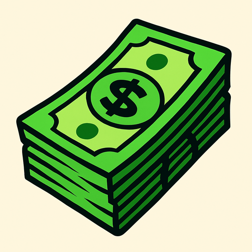 money.
In-Game asset.  2d.  High contrast.  No shadows