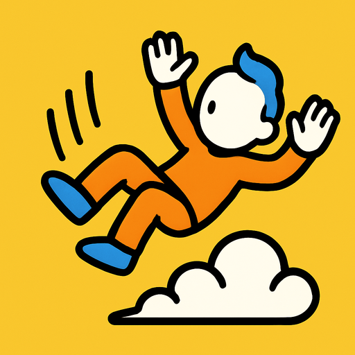 Slow fall.
In-Game asset.  2d.  High contrast.  No shadows