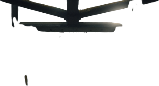 POV basketball court in forest.
Full screen. Background. High detail