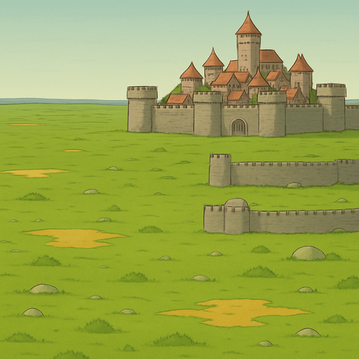 sağ üst köşeye surla çevrili bir şehir ekle