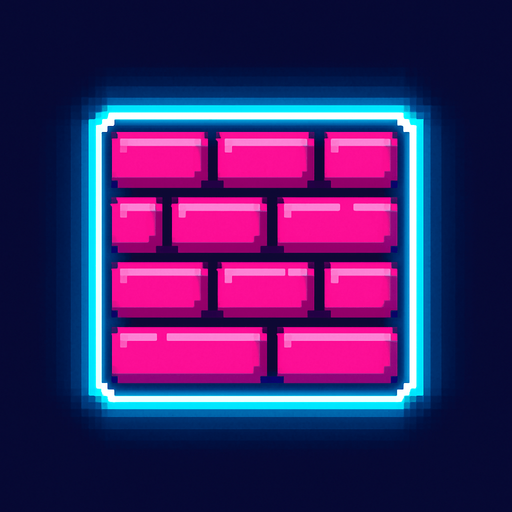 Make pixelart neon wall obstacle.
In-Game asset.  2d.  High contrast.  No shadows