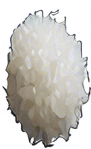 Long and thin white rice