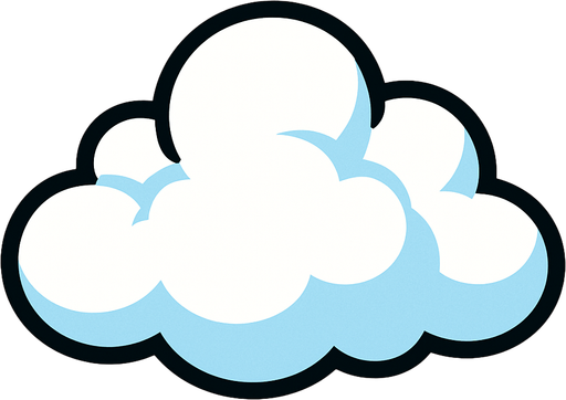 cloud 2d.
In-Game asset.  2d.  High contrast.  No shadows