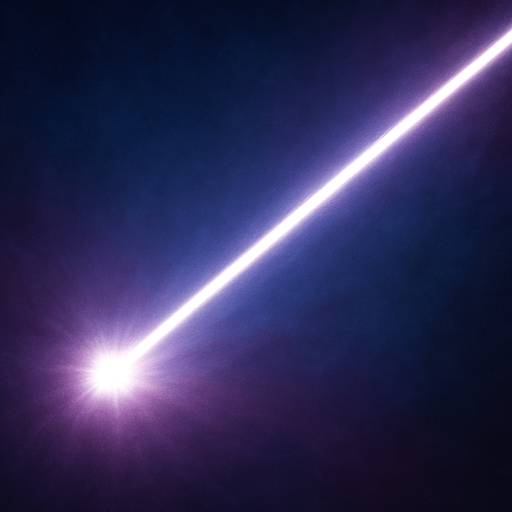 white lazer beam