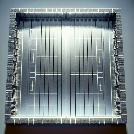 top view of a empty metal covered field in a 2d video game