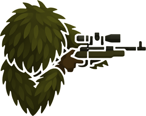 o bir sniper elbisesine sahip