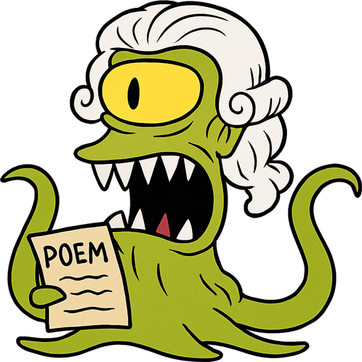 Make my character have White Classical hair and make him hold a poem