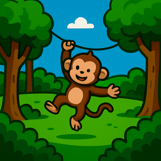 add monkey swinginh between trees