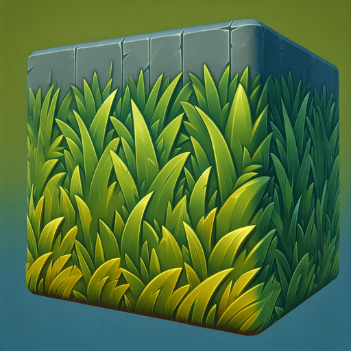 grass.
Single Game Texture. In-Game asset. 2d. Blank background. High contrast. No shadows.