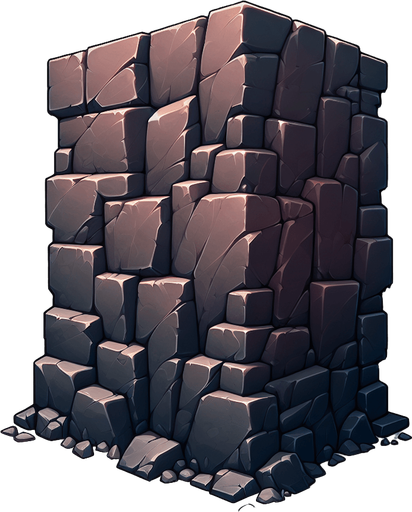 Rocks.
Single Game Texture. In-Game asset. 2d. Blank background. High contrast. No shadows.