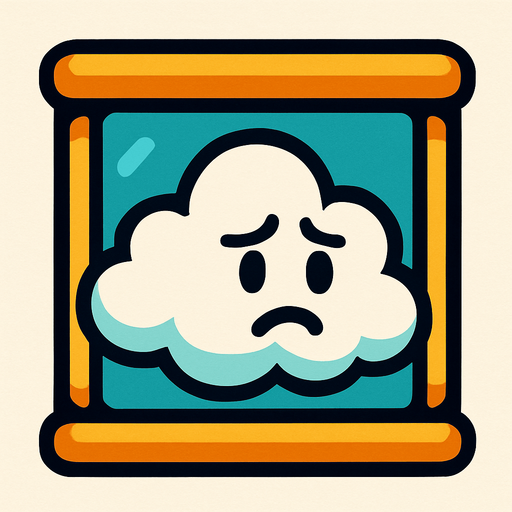 trapped cloud.
In-Game asset.  2d.  High contrast.  No shadows