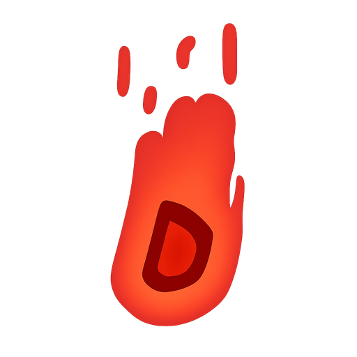 a red enemy bullet plasma. No background. Transparent background. Blank background. No shadows. 2d. In-Game asset. flat