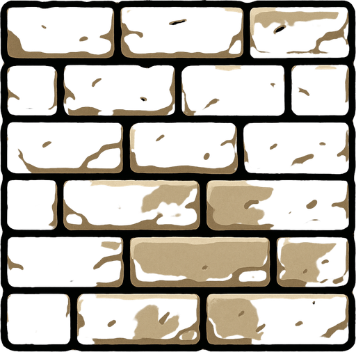 brick wall design stone color.
In-Game asset.  2d.  High contrast.  No shadows