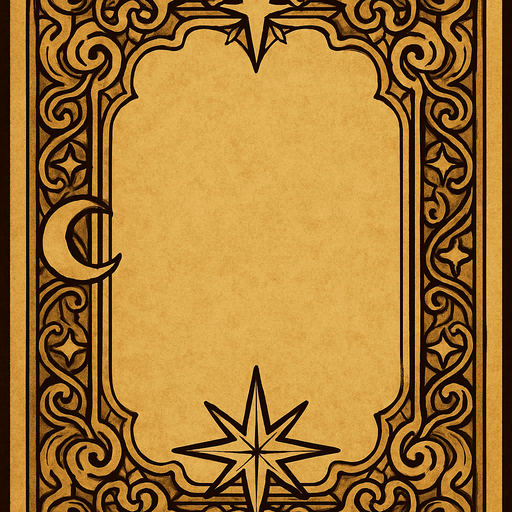 antique card background pattern magical fantasy.
In-Game asset.  2d.  High contrast.  No shadows