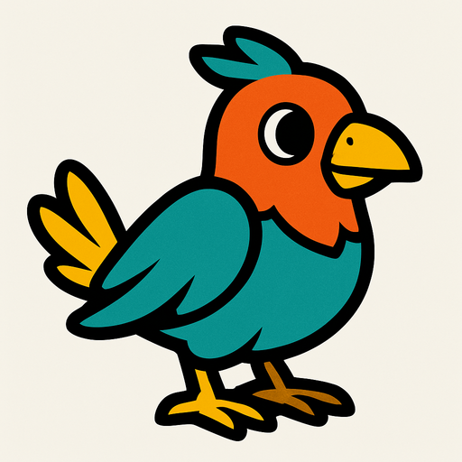Bird.
In-Game asset.  2d.  High contrast.  No shadows