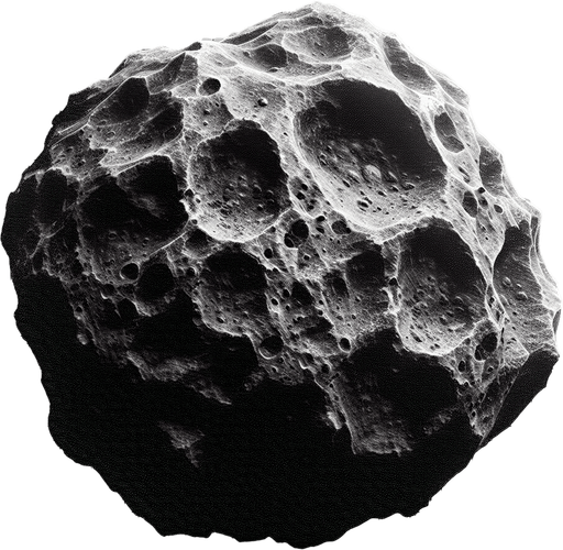 asteroid
Single Game Texture. In-Game asset. 2d. Transparent background. High contrast. No shadows.